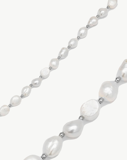 Bratara Irregular Pearls