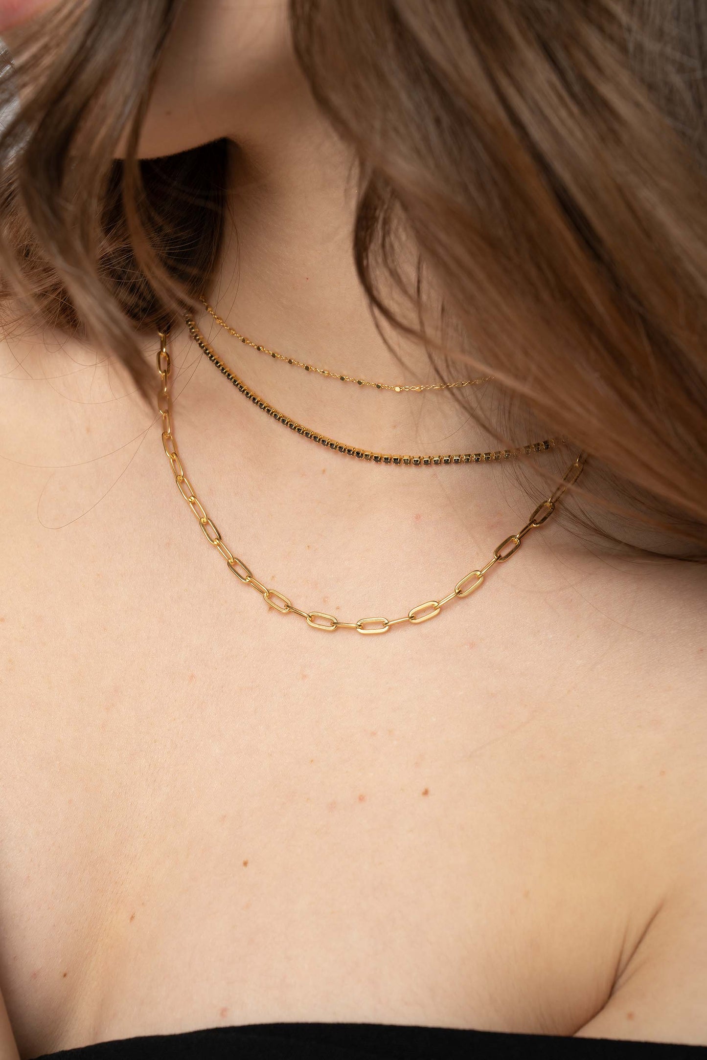 Lant Choker Cube Chain