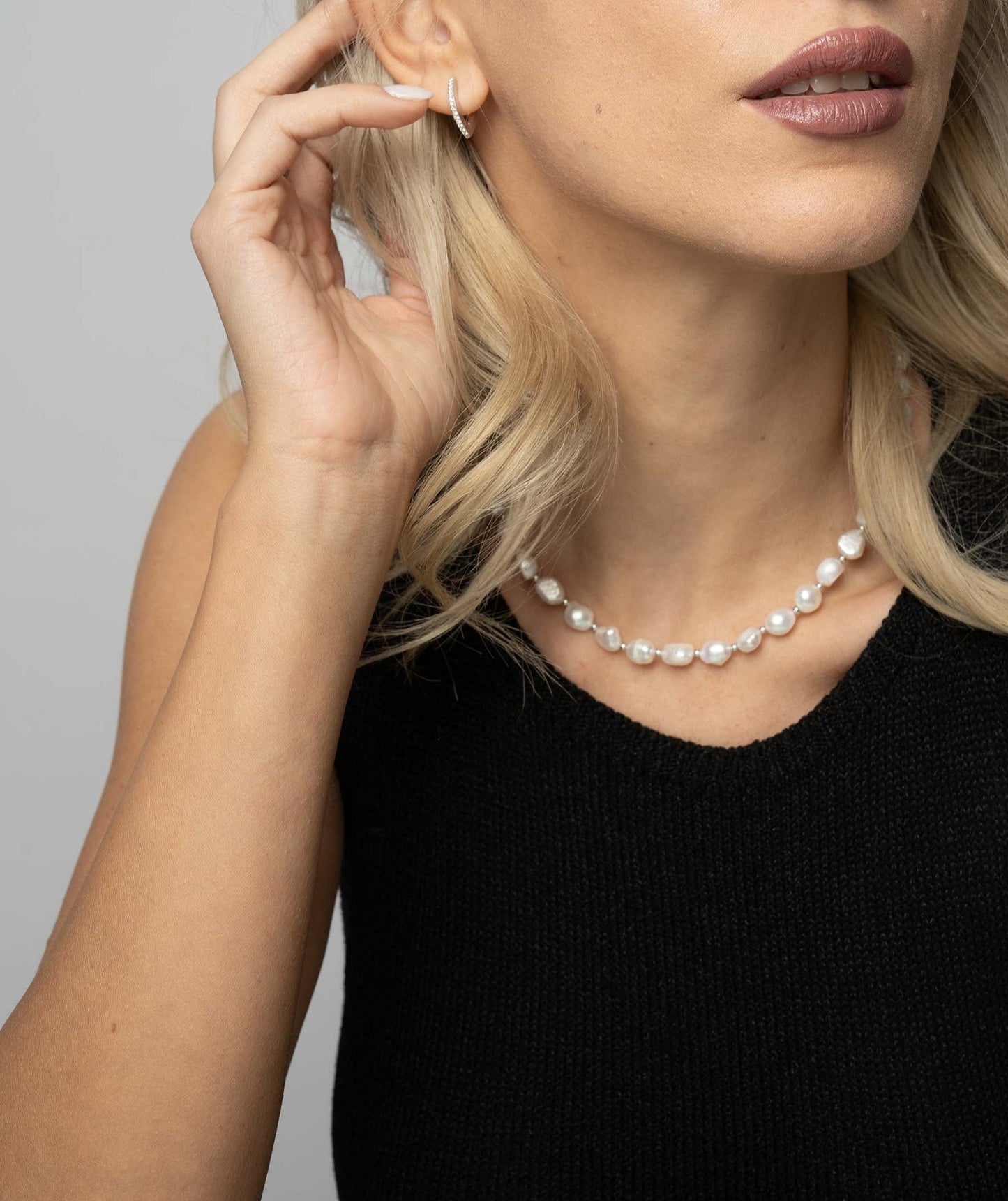 Colier Irregular Pearls