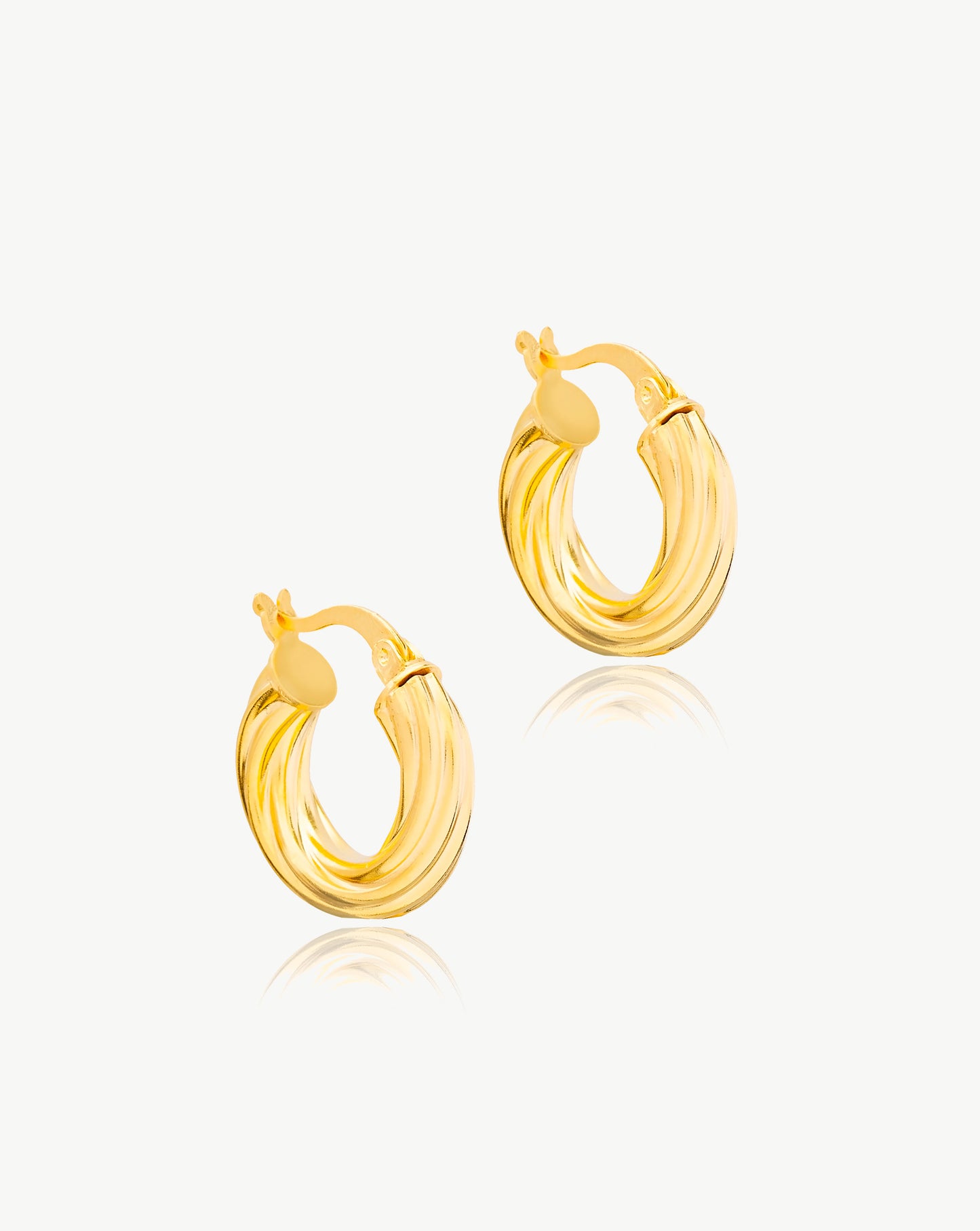 Cercei Chunky Twisted Hoops