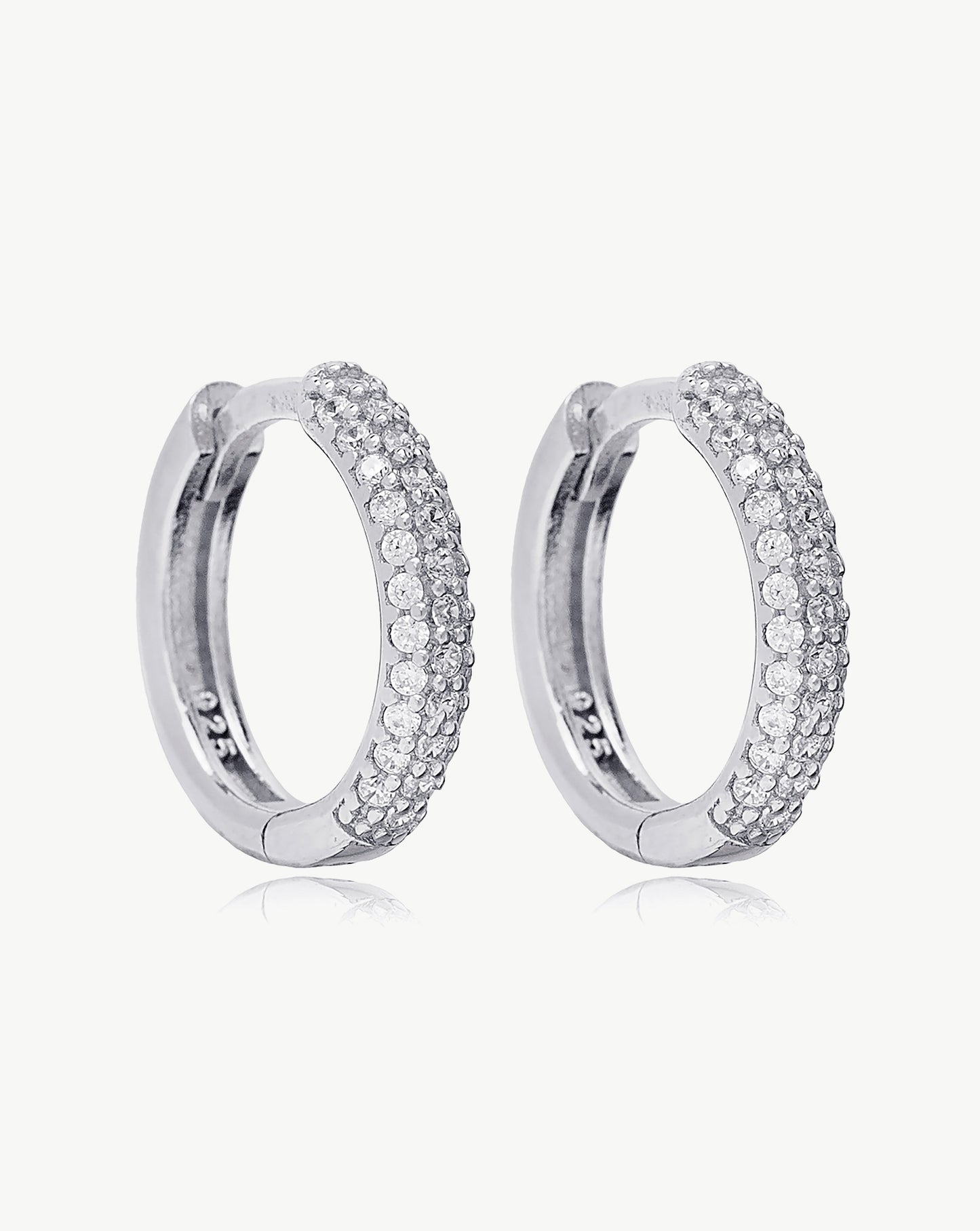 Cercei Pave Zirconia Hoops