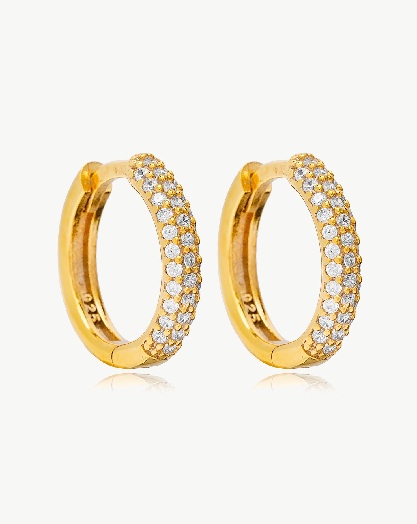 Cercei Pave Zirconia Hoops