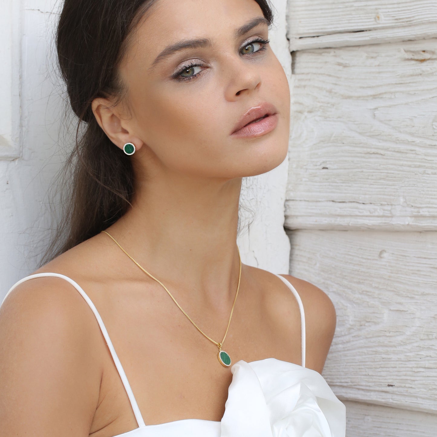 Lant cu Pandantiv Malachite Magic