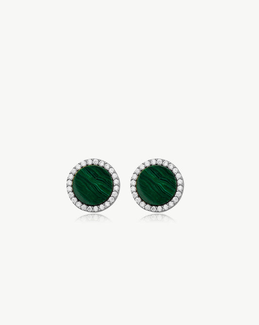 Cercei Malachite Studs